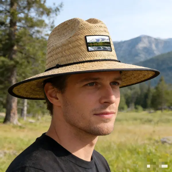 Corporate Straw Hats Custom — OEM Wide-Brim Lifeguard Natural Grass Hat Manufacturer China_Straw_Hat_Wholesale (1) Corporate Straw Hats Custom — OEM Wide-Brim Lifeguard Natural Grass Hat Manufacturer China