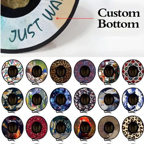 Corporate Straw Hats Custom — OEM Wide-Brim Lifeguard Natural Grass Hat Manufacturer China_Straw_Hat_Wholesale (3) Corporate Straw Hats Custom — OEM Wide-Brim Lifeguard Natural Grass Hat Manufacturer China