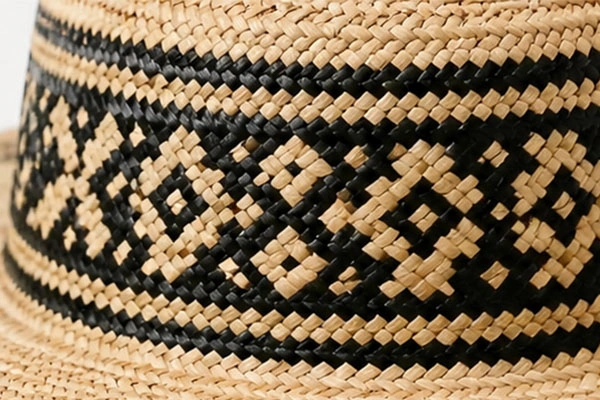 Custom pattern integration into grass weavingStraw Hat Wholesale