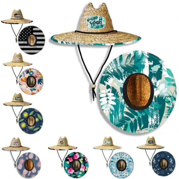 Packable Beach Straw Hat — Foldable Natural Grass, UPF50+, OEM/ODM
