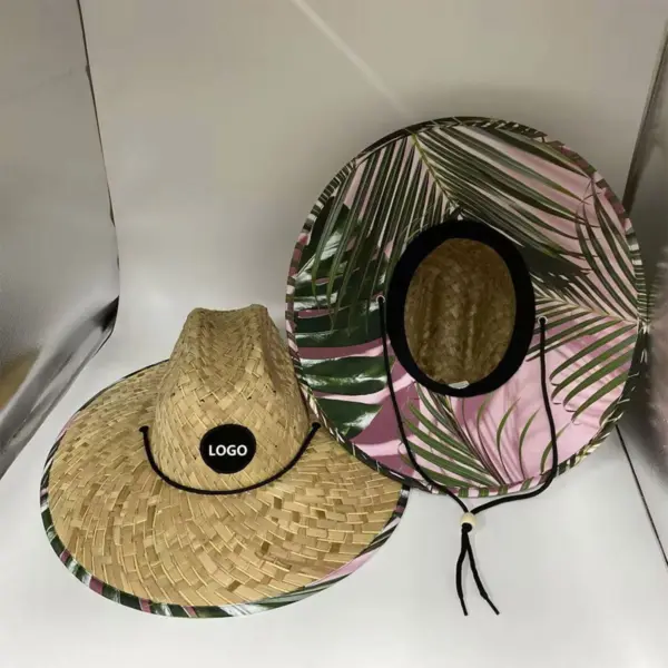 Floppy Beach Straw Hat Lifeguard Style Natural Grass Wholesale OEM_Straw_Hat_Wholesale (3) Floppy Beach Straw Hat | Lifeguard Style Natural Grass Wholesale OEM