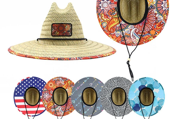 Front patch Straw Hat Wholesale