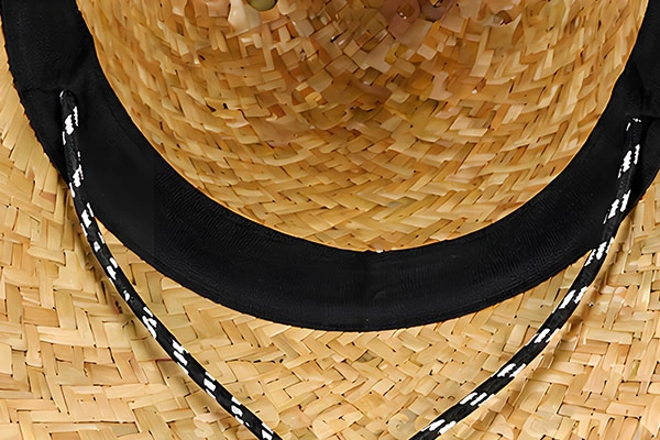 Leather chin strap or decorative band Straw Hat Wholesale