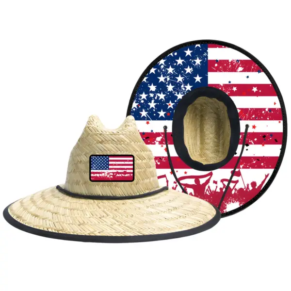 UPF50 Wide Brim Lifeguard Straw Hat Manufacturer_Straw_Hat_Wholesale oem (4) Custom UPF50+ Wide Brim Lifeguard Straw Hat | Wholesale Manufacturer