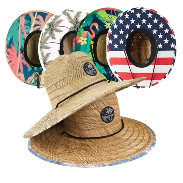 Wide Brim Beach Straw Hat — Natural Grass Weave, UPF50+, OEMODM_Straw_Hat_Wholesale (4) Wide Brim Beach Straw Hat — Natural Grass Weave, UPF50+, OEM/ODM