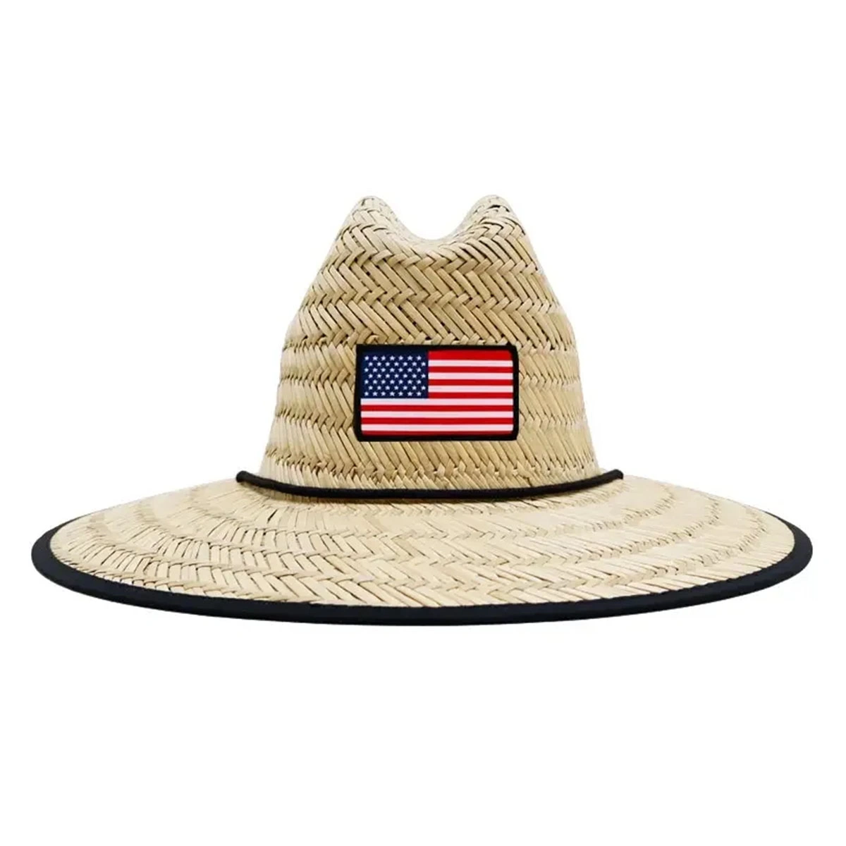 Wide Brim Beach Straw Hat — Natural Grass Weave UPF50 OEMODM Straw Hat Wholesale 8