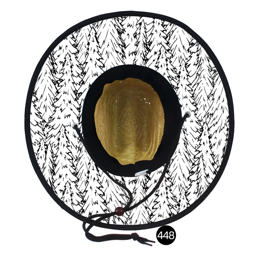 Custom Under Brim Sublimation Printing Straw Hat Wholesale 13