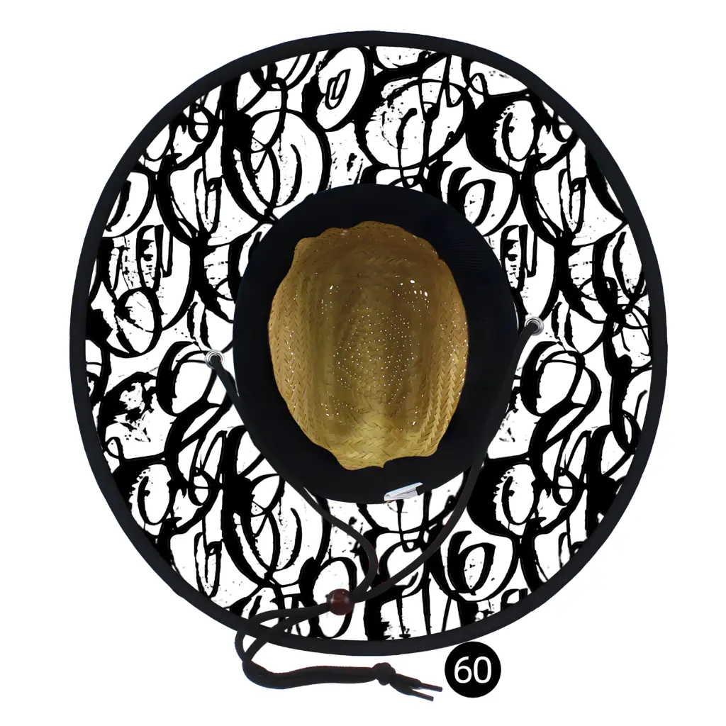 Custom Under Brim Sublimation Printing Straw Hat Wholesale 20