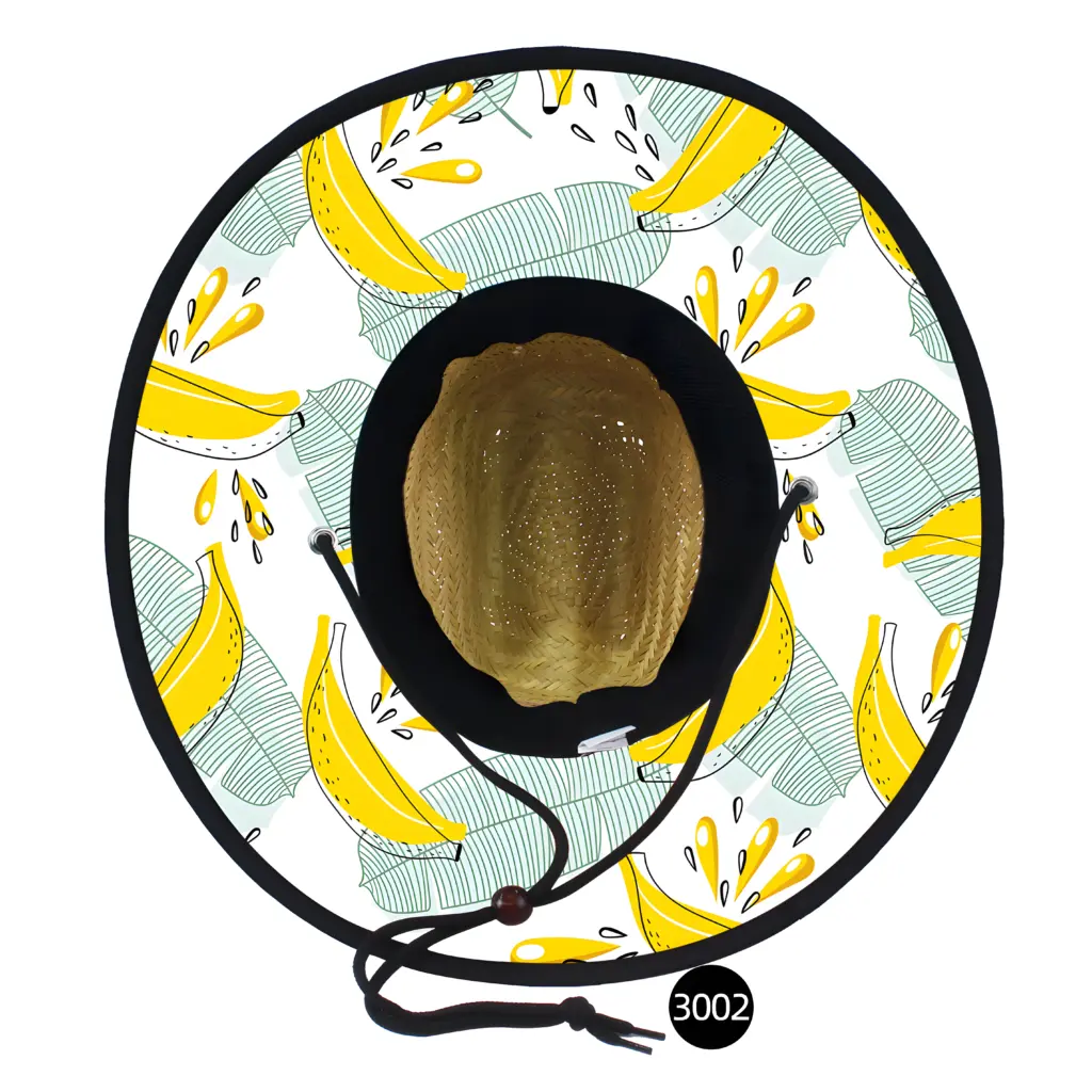 Custom Under Brim Sublimation Printing Straw Hat Wholesale 22