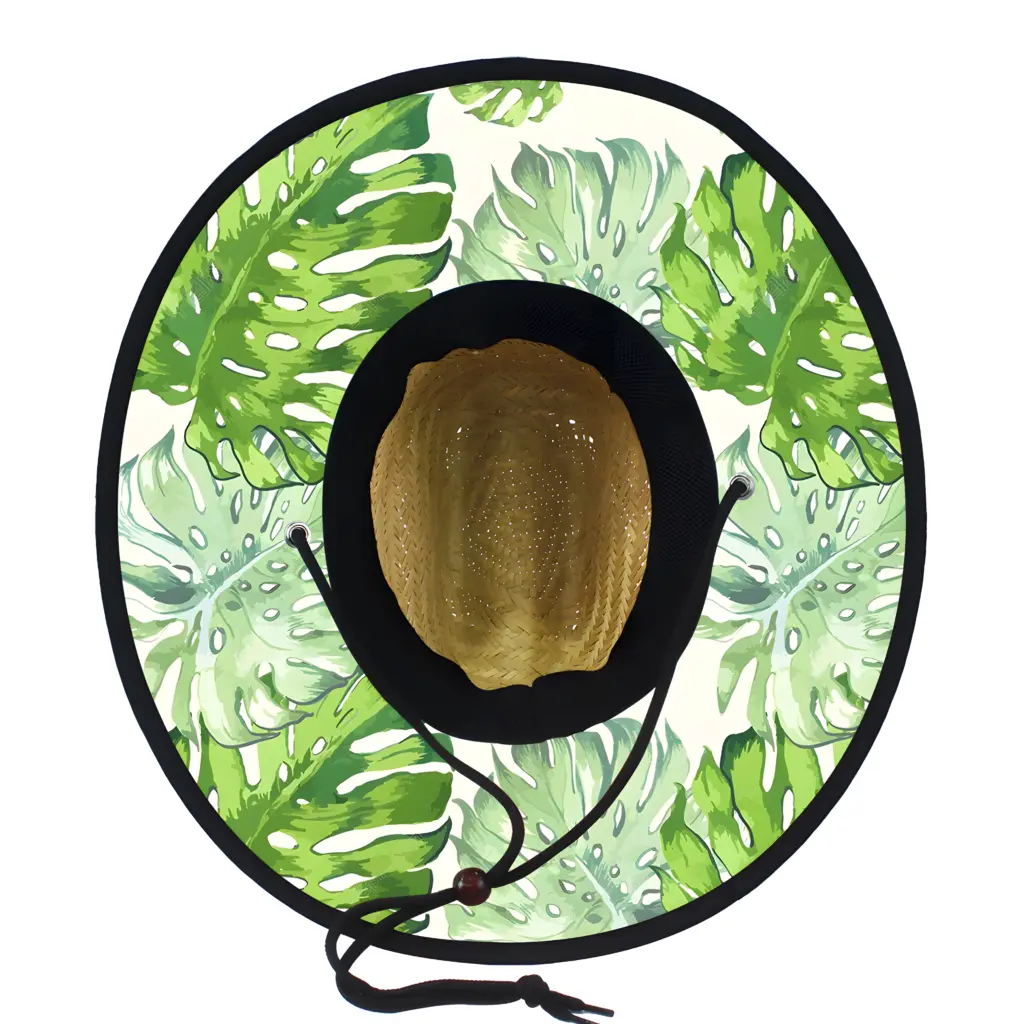 Custom Under Brim Sublimation Printing Straw Hat Wholesale 26
