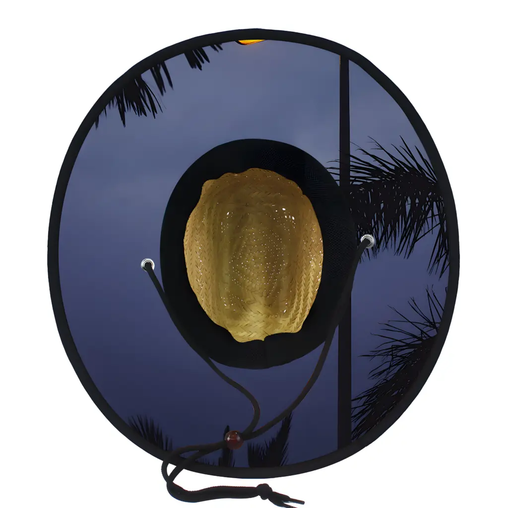 Custom Under Brim Sublimation Printing Straw Hat Wholesale 29