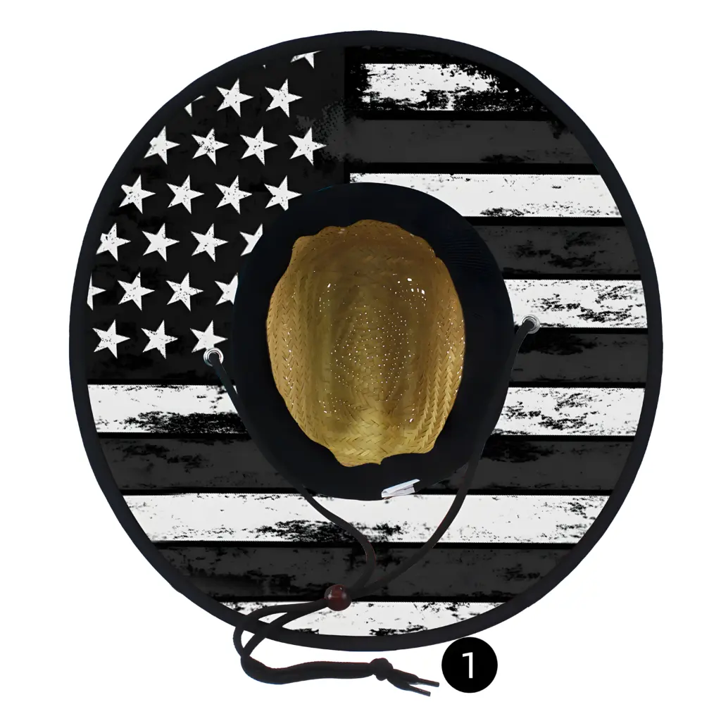 Custom Under Brim Sublimation Printing Straw Hat Wholesale 8