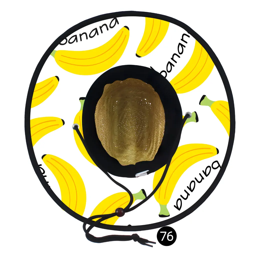 Custom Under Brim Sublimation Printing Straw Hat Wholesale 9